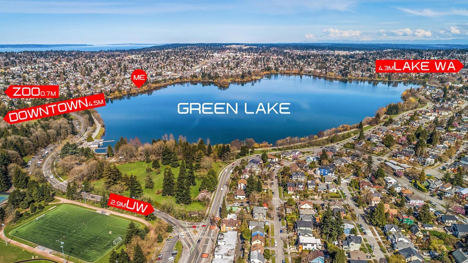 Green Lake 1St Line Home D Full Modern Remodeled 시애틀 외부 사진